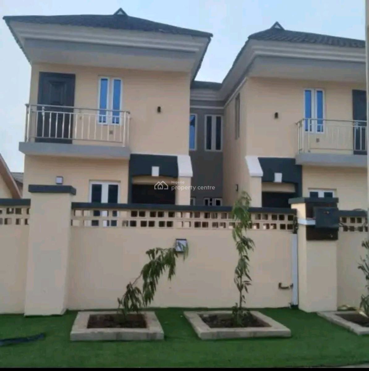 Nice 4 Bedroom Duplex on Half Plot of Land of 300 Square Meter, Journalist Estate, Berger, Arepo, Ogun, Semi-detached Duplex for Sale