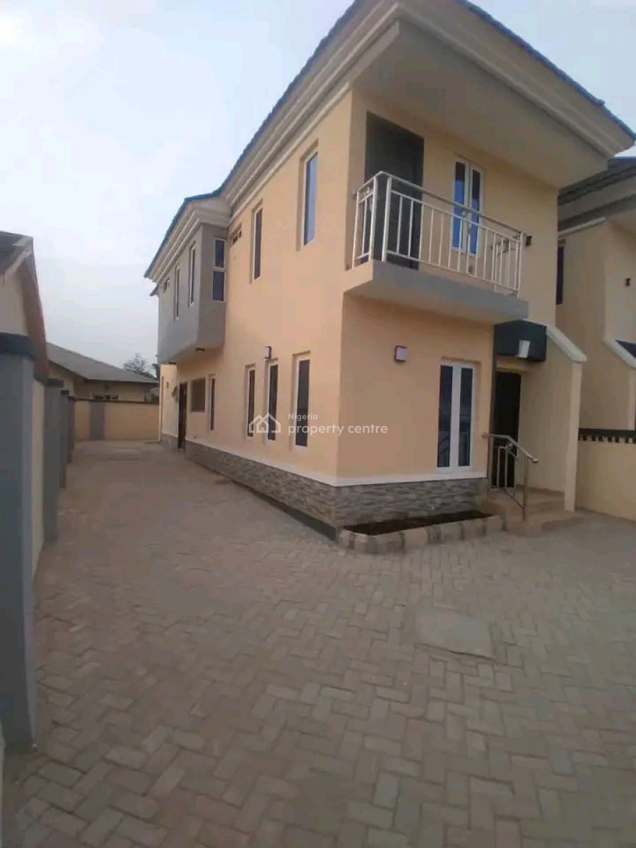 Nice 4 Bedroom Duplex on Half Plot of Land of 300 Square Meter, Journalist Estate, Berger, Arepo, Ogun, Semi-detached Duplex for Sale