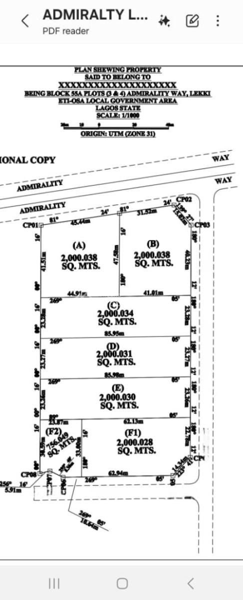 2000sqm, Off Admiralty Way, Lekki Phase 1, Lekki, Lagos, Mixed-use Land for Sale