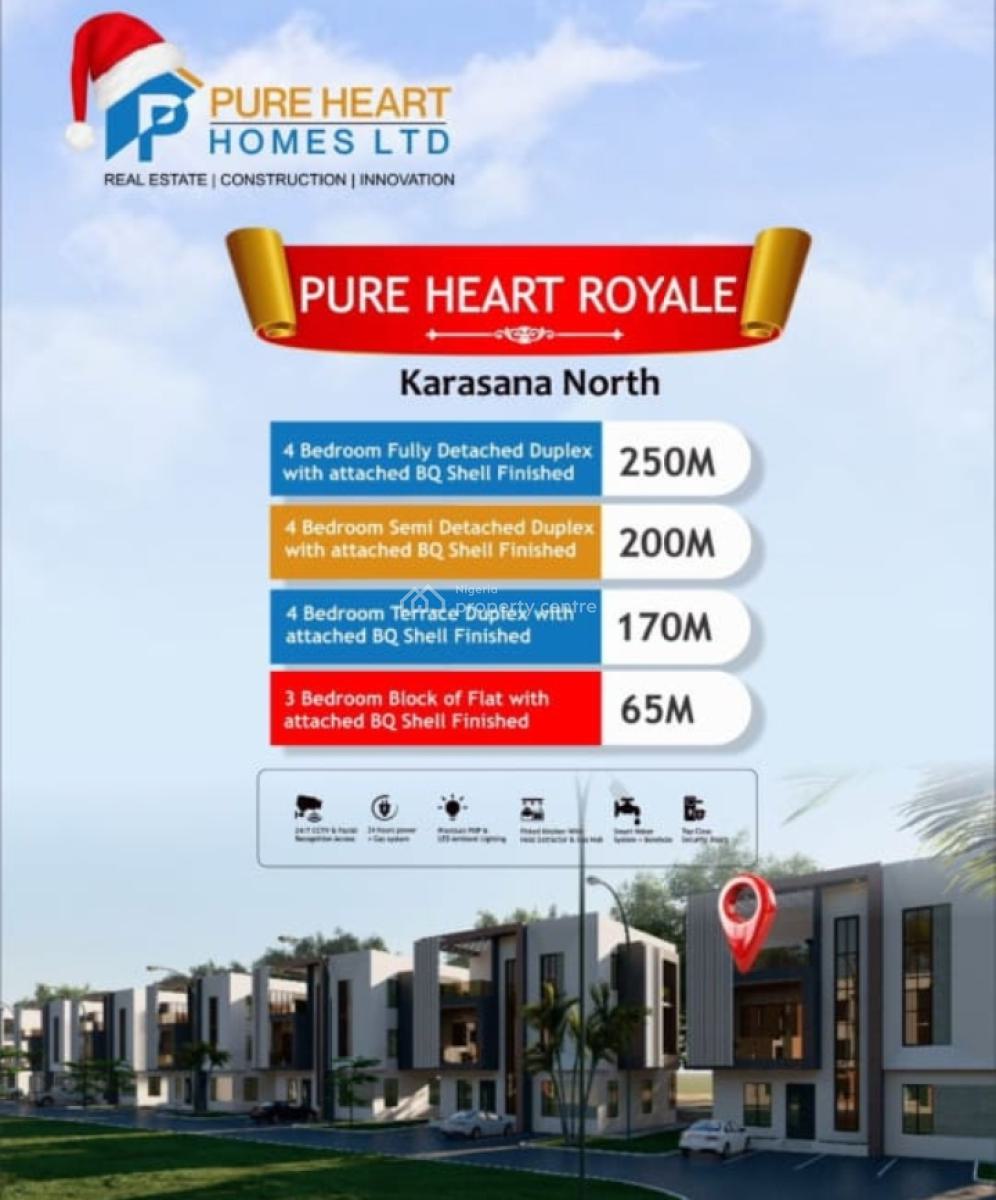 3 Bedrooms Block of Flat with Bq (shell Finished), Karsana North, Karsana, Abuja, Flat / Apartment for Sale