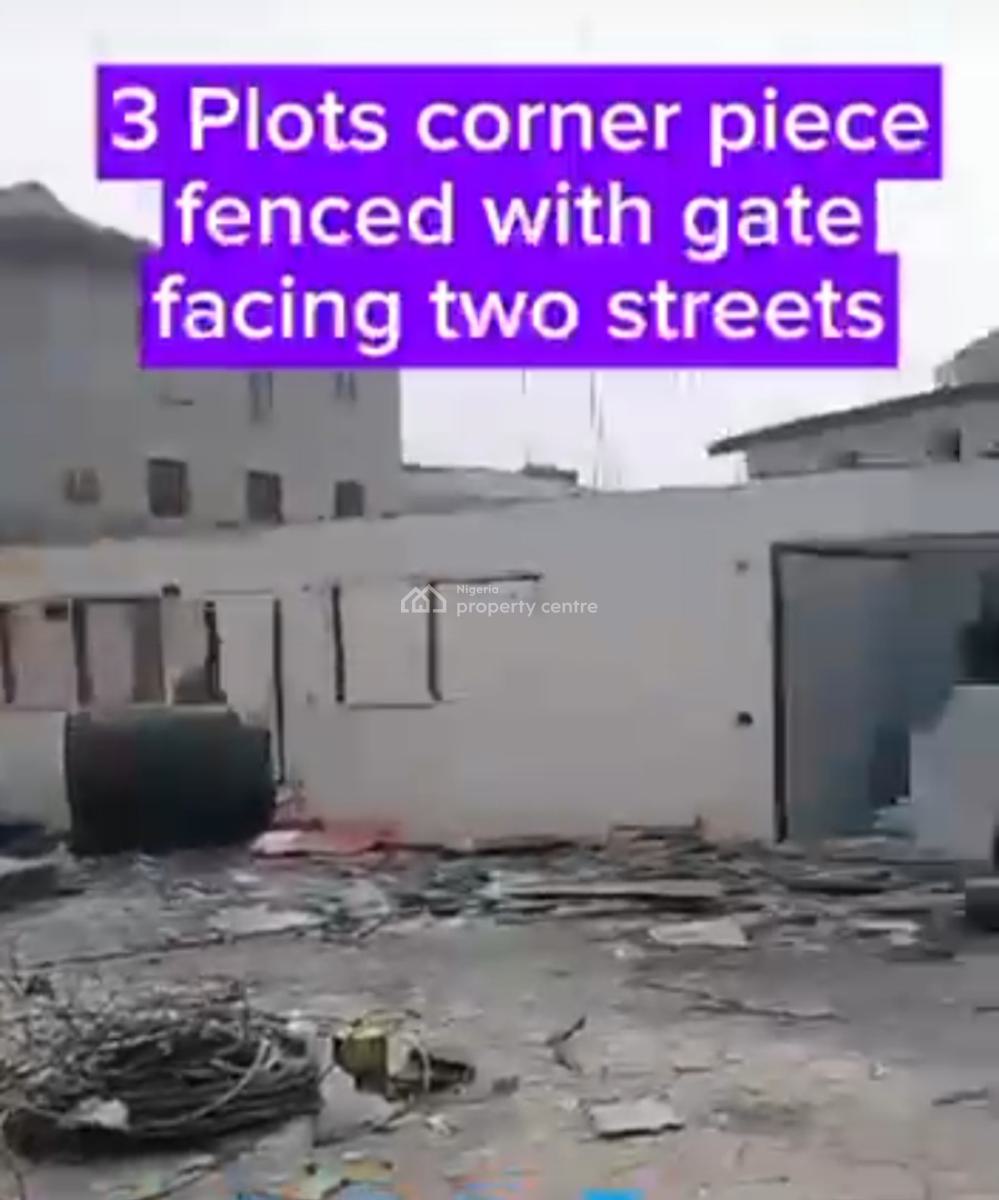 3 Plots of Corner Piece Land Fenced with Gate Facing Two Streets, Off Awolowo Way, Ikeja, Lagos, Mixed-use Land for Sale