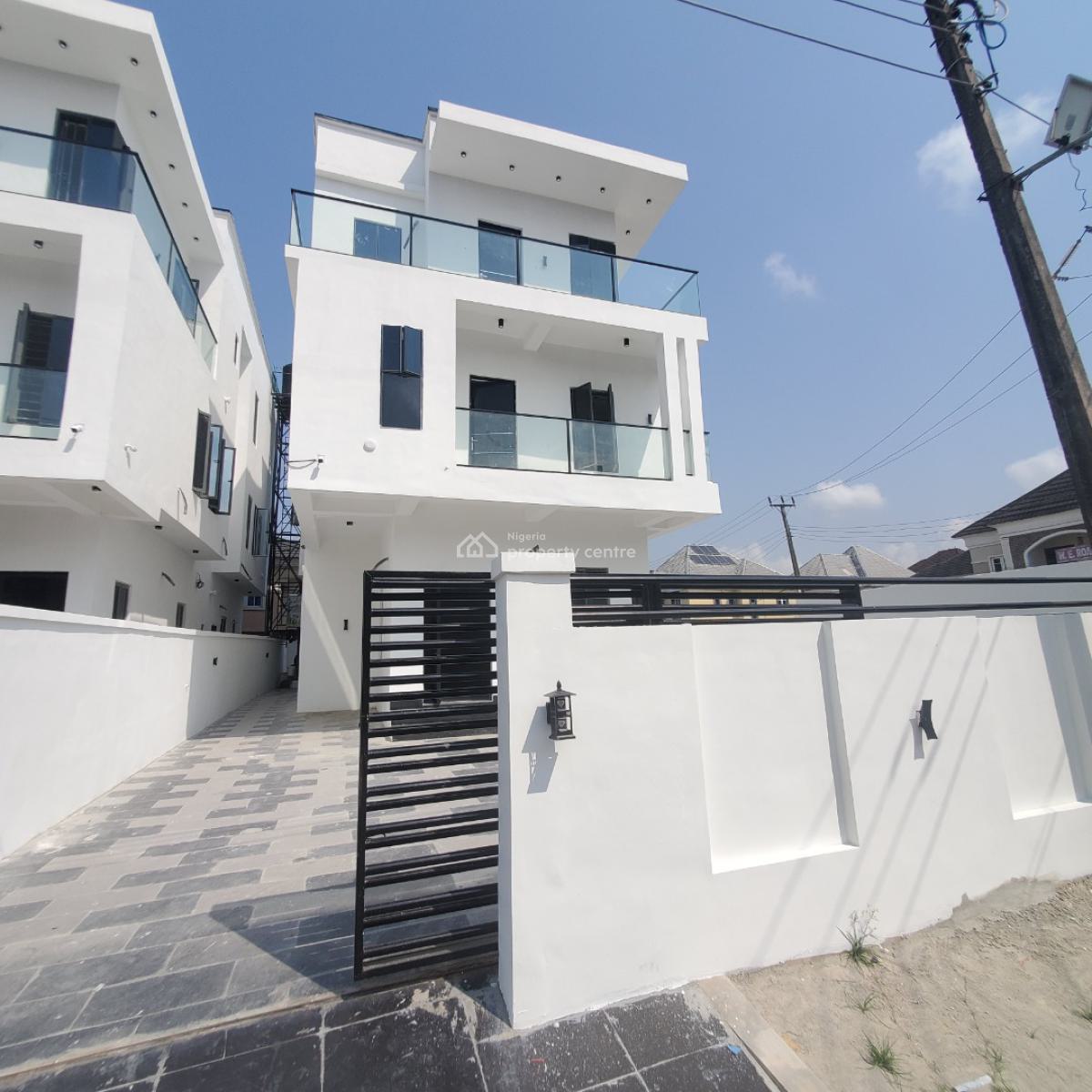 Well Finish 5 Bedroom Fully Detached Duplex, Lekki County, Ikota, Lekki, Lagos, House for Sale