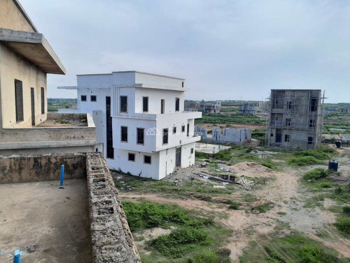 Solidly Built Carcass 5 Bedroom Duplex with Attached Boys Quarters, Maralago Lake Estate, Karsana, Abuja, Detached Duplex for Sale