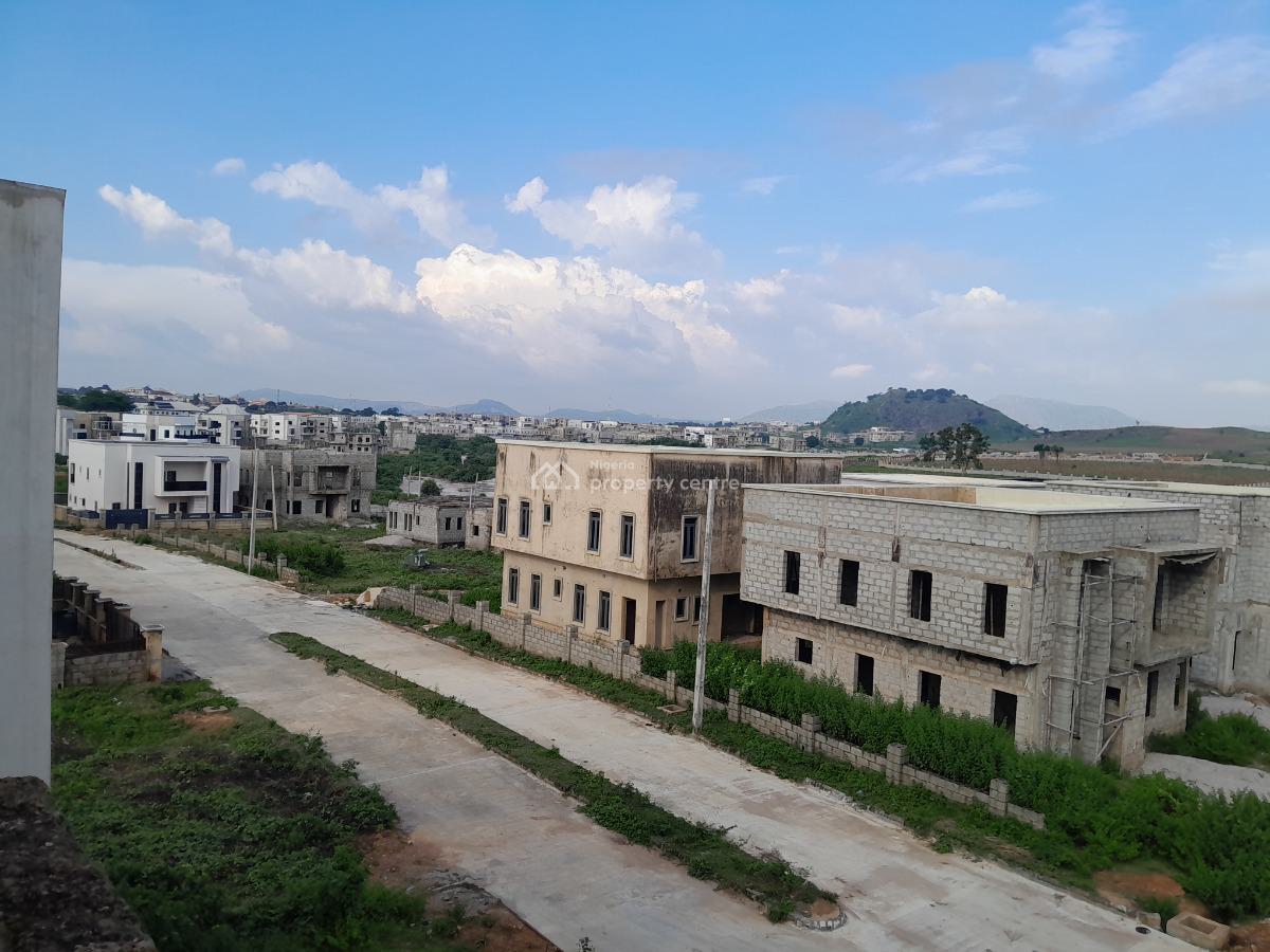 Solidly Built Carcass 5 Bedroom Duplex with Attached Boys Quarters, Maralago Lake Estate, Karsana, Abuja, Detached Duplex for Sale