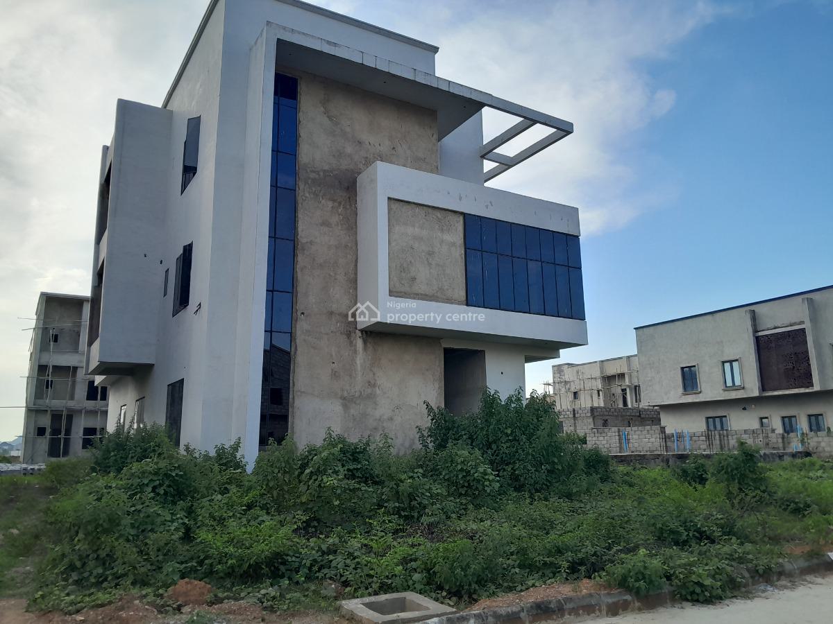Solidly Built Carcass 5 Bedroom Duplex with Attached Boys Quarters, Maralago Lake Estate, Karsana, Abuja, Detached Duplex for Sale