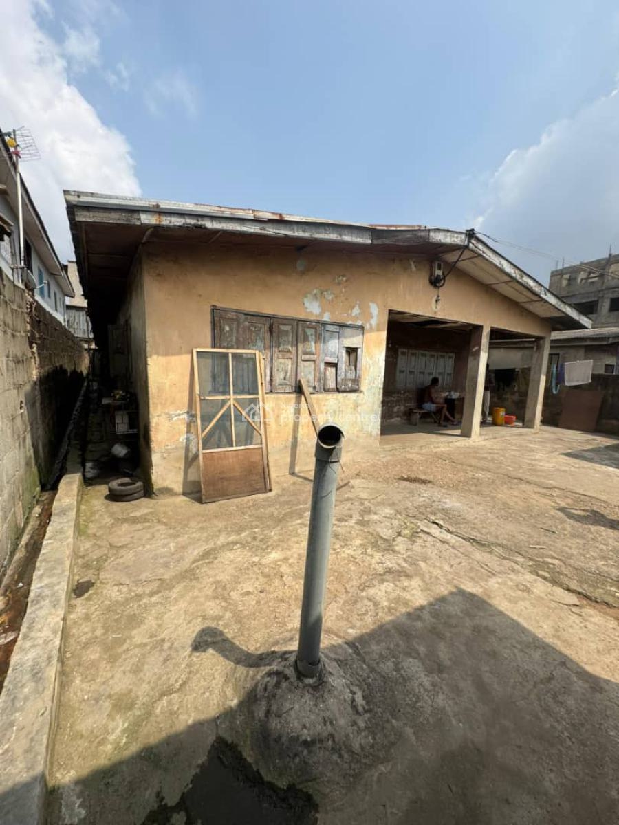 a Full Plot of Land with a Demolishable Bungalow on It, in a Good Location, Behind Dideolu Estate, Ogba, Ikeja, Lagos, Land for Sale