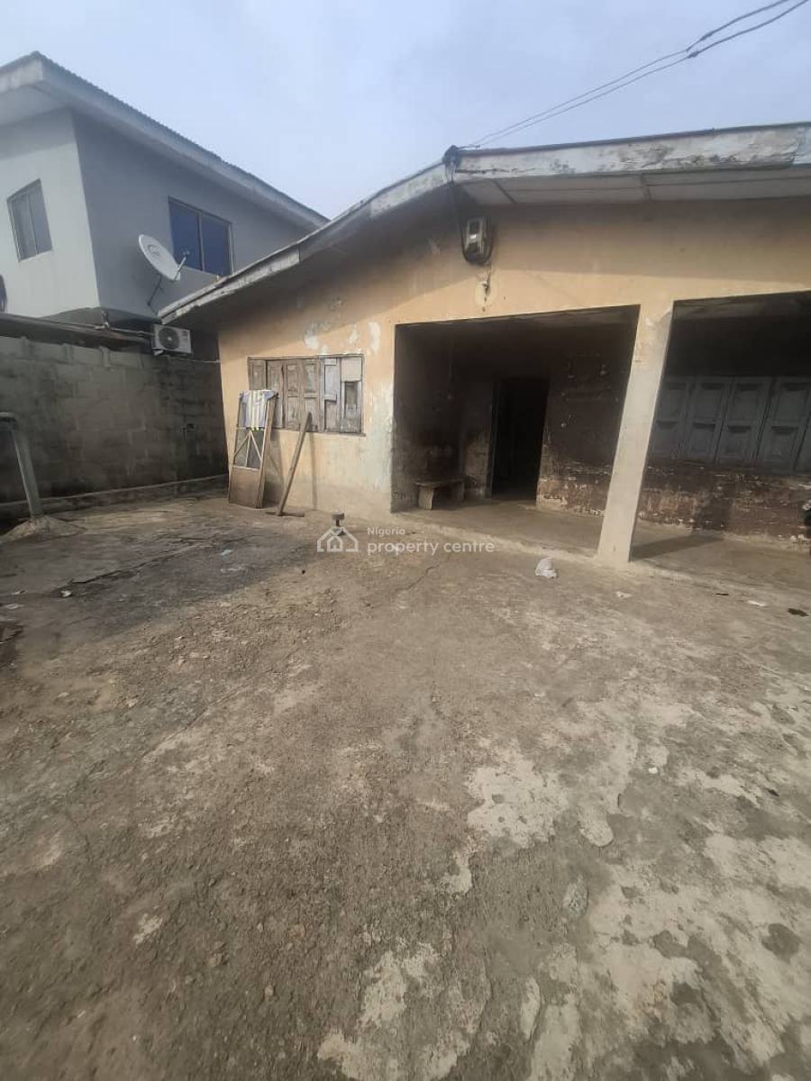 a Full Plot of Land with a Demolishable Bungalow on It, Ogba, Ikeja, Lagos, Land for Sale