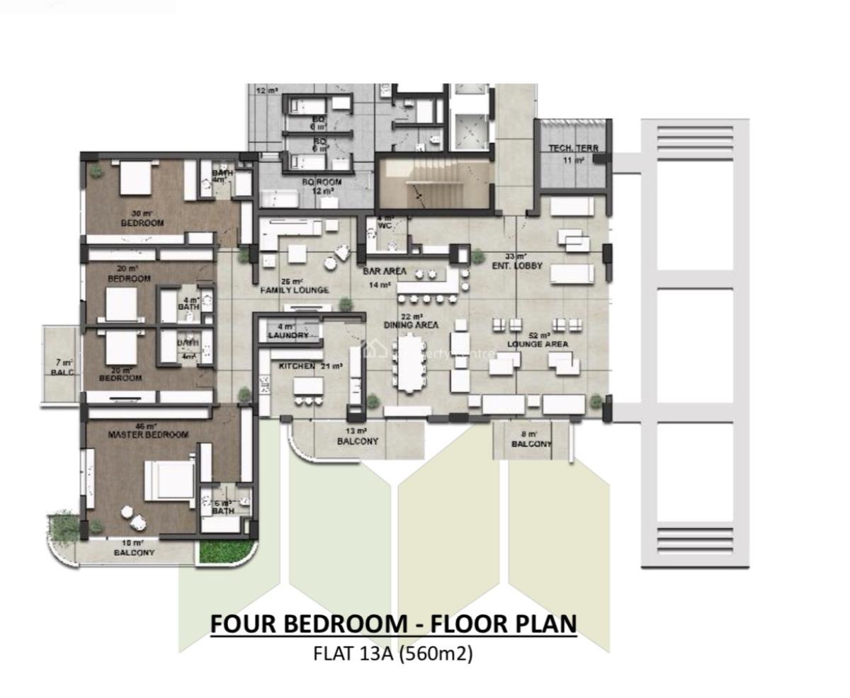 Luxurious 4 Bedroom Maisonnette with 2 Rooms Bq Along Bourdillion, Old Ikoyi, Ikoyi, Lagos, Terraced Duplex for Sale