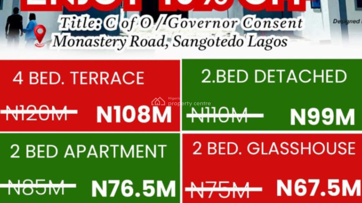 2&3 Apartment and Terrace Duplex, Monastery Road, Shoprite, Sangotedo, Ajah, Lagos, Block of Flats for Sale