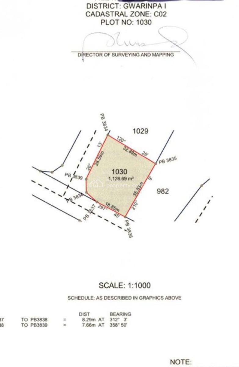 Fenced Land of 1,128sqm with C of O, Stella Maris Axis, Life Camp, Abuja, Residential Land for Sale