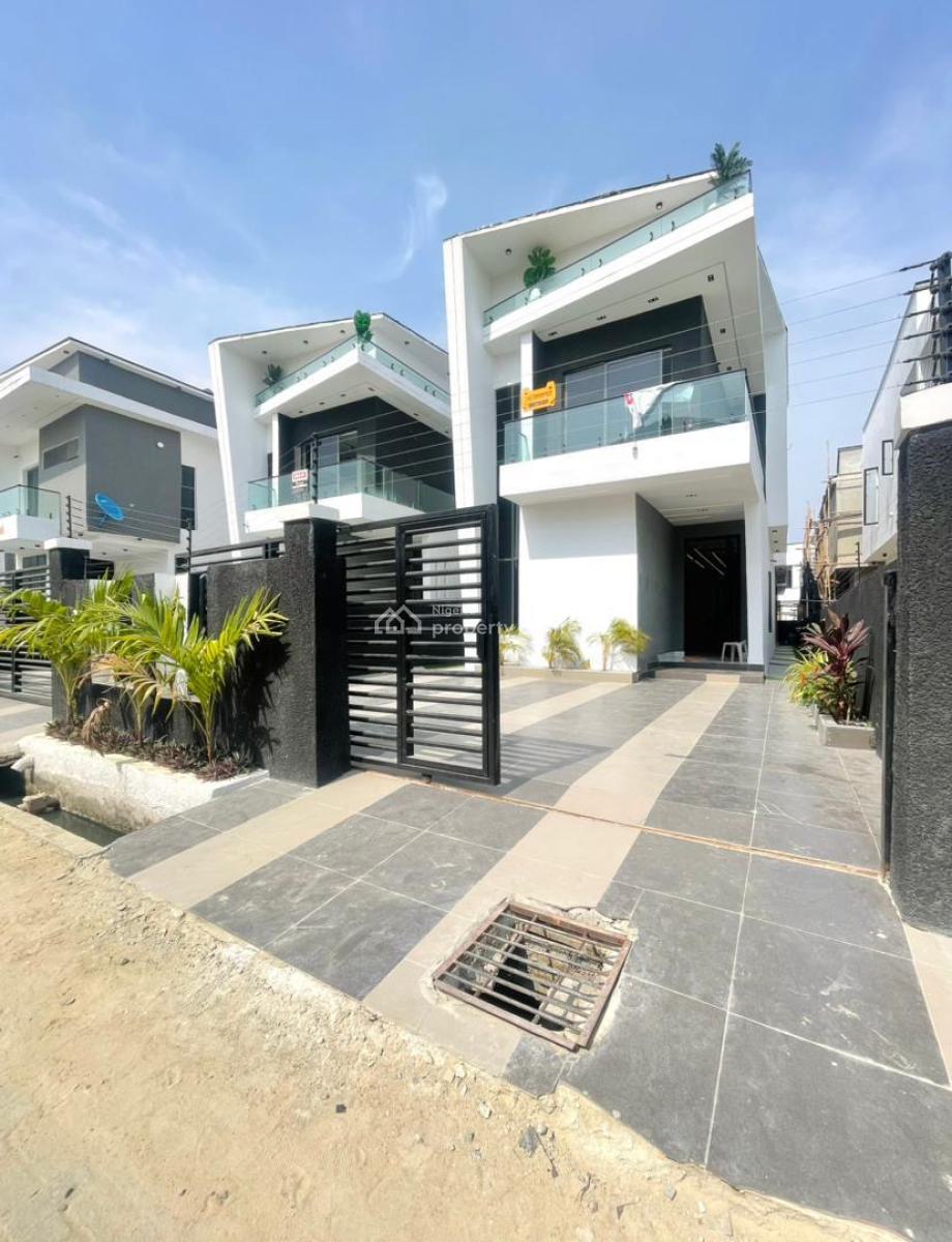 Luxury 5 Bedroom Fully Detached Duplex with Bq and Swimming Pool, Ajah, Lagos, Detached Duplex for Sale
