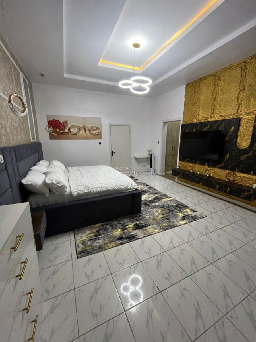 Service New 4 Bedroom Fully Furnished Terrace Duplex, Ikota, Lekki, Lagos, Terraced Duplex for Rent