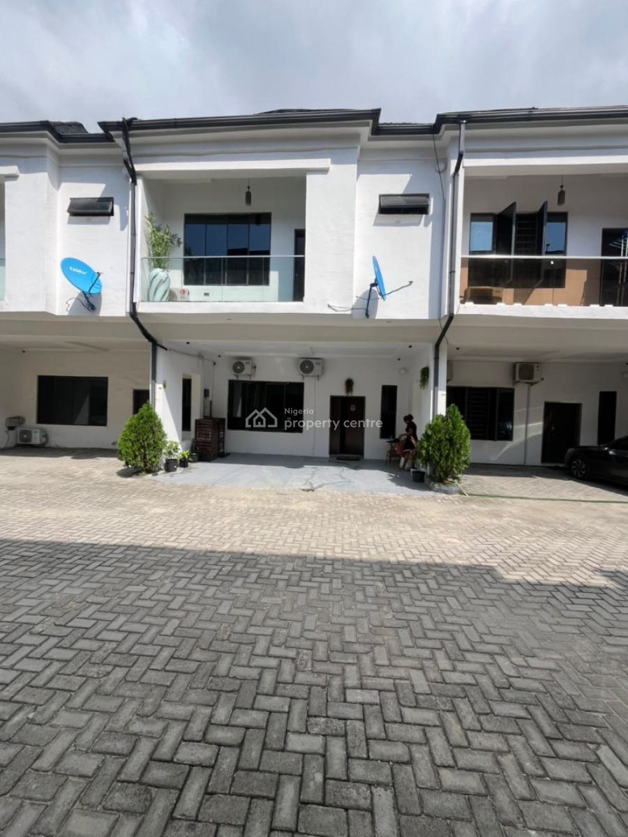 Service New 4 Bedroom Fully Furnished Terrace Duplex, Ikota, Lekki, Lagos, Terraced Duplex for Rent