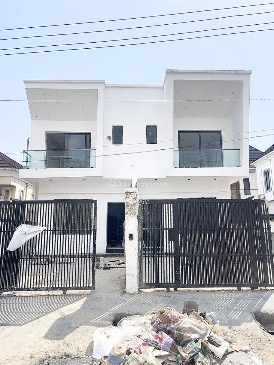 Decently Built 4 Bedroom Semi-detached Duplex with Inverter, Chevron, Lekki, Lagos, Semi-detached Duplex for Sale