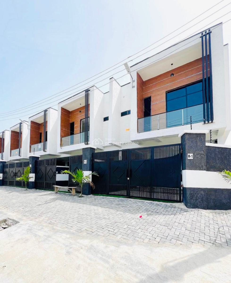 Exquisite 3 Bedroom Terrace Duplex with Self Gated Compound, Ikota, Lekki, Lagos, Terraced Duplex for Sale