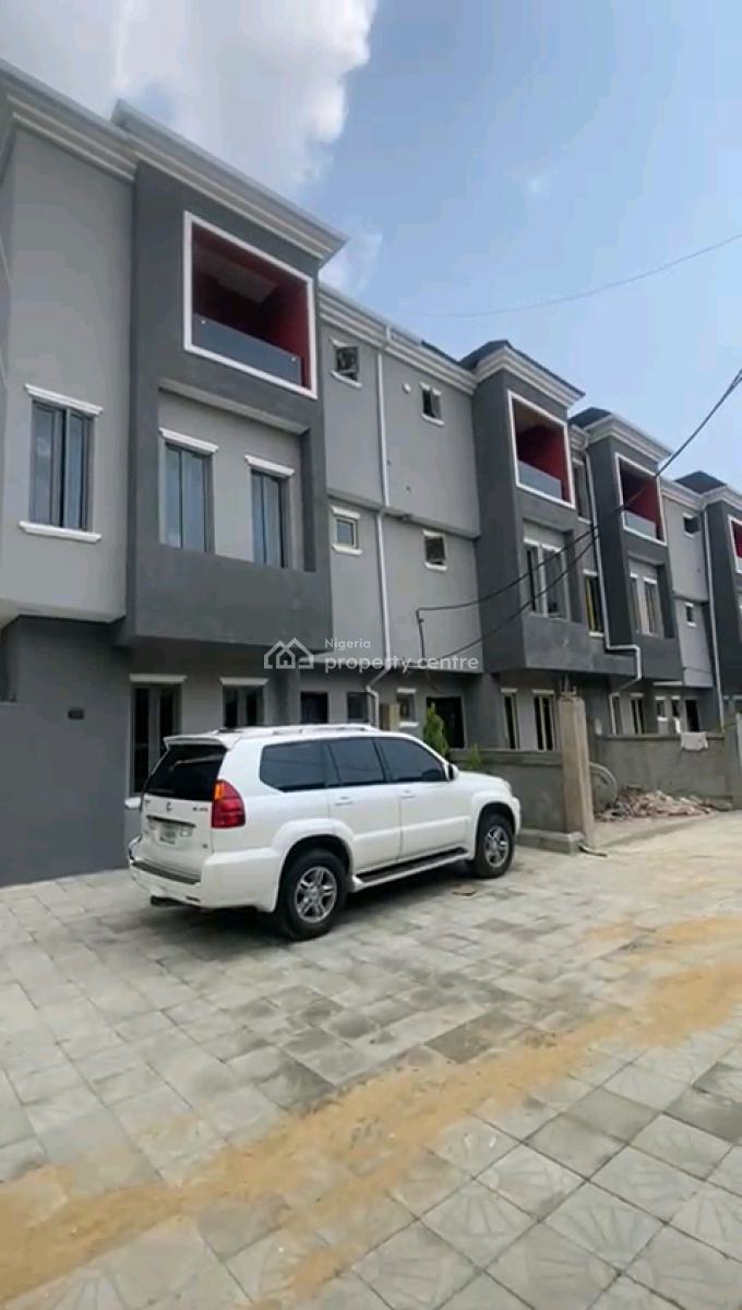 a Block of 6 Units 2 Units of 4 Bedroom Terrace Duplex with Bq, Jonsland Estate, Ifako, Gbagada, Lagos, Terraced Duplex for Sale