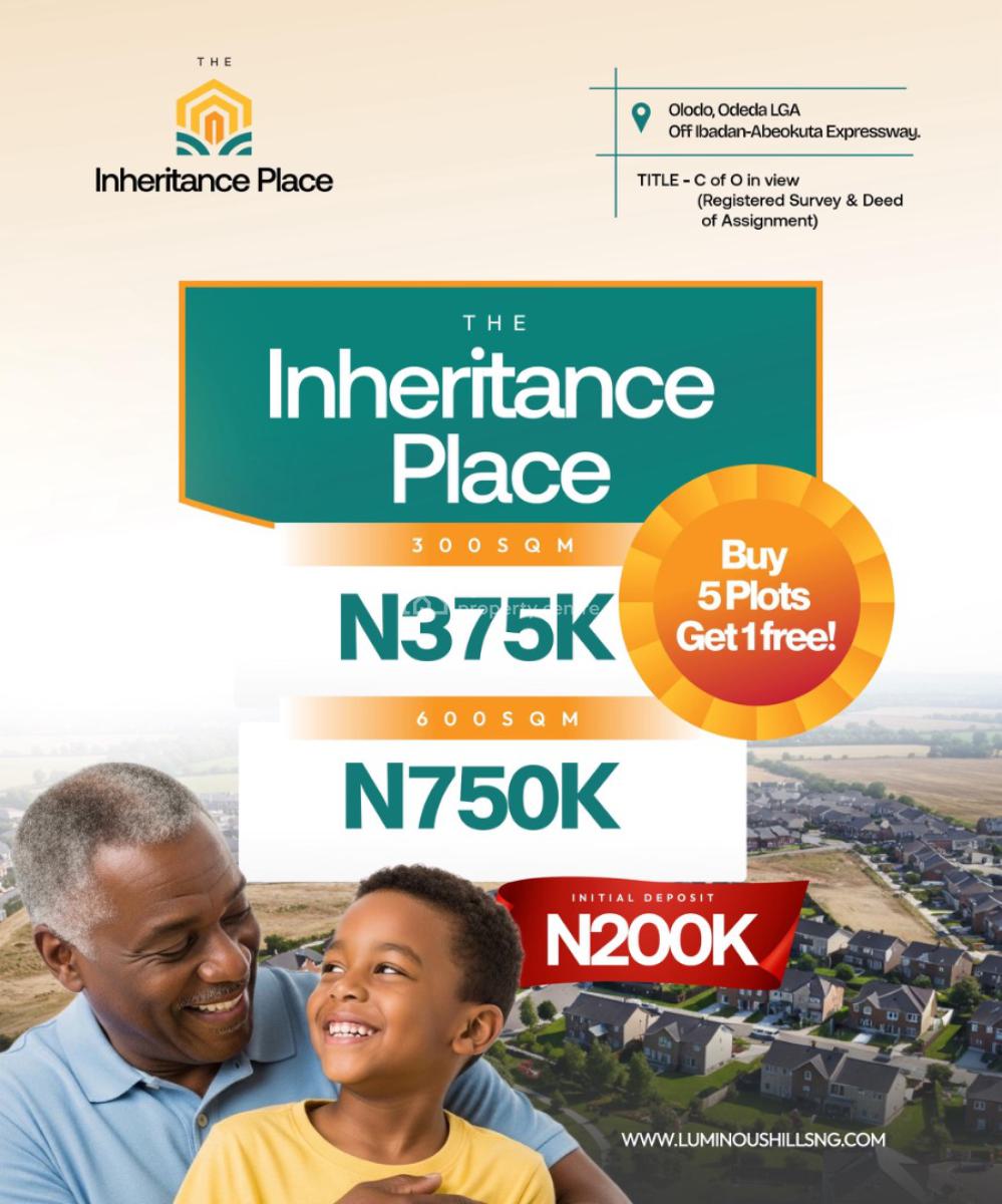 a Premium Residential Land Facing a Major Road Purely for Investment, Olodo, Odeda, Ogun, Residential Land for Sale