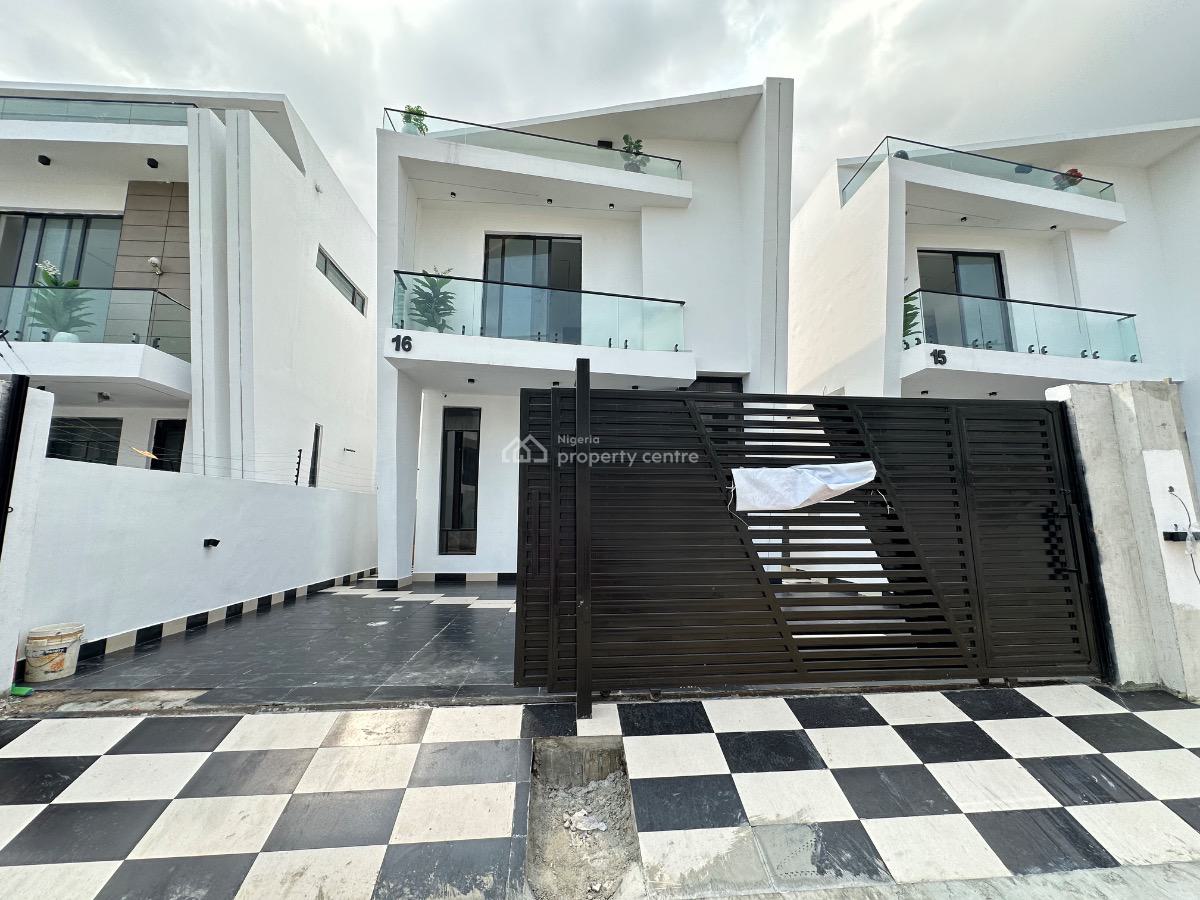 Lovely & Vibrant 4 Bedroom Detached Duplex with a Bq, Chevron Tollgate, Lekki, Lagos, Detached Duplex for Sale