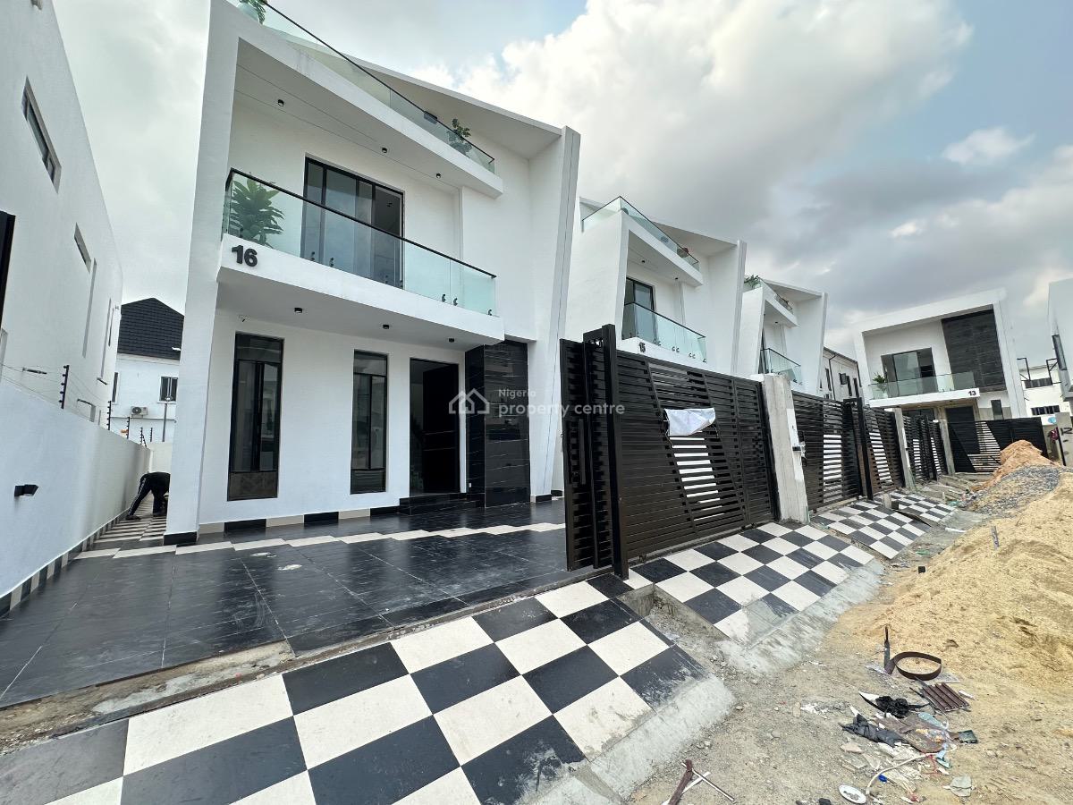 Lovely & Vibrant 4 Bedroom Detached Duplex with a Bq, Chevron Tollgate, Lekki, Lagos, Detached Duplex for Sale