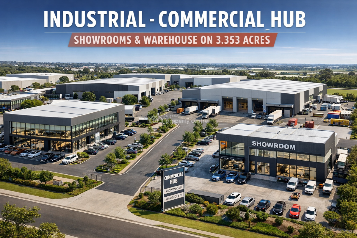 Industrial - Commercial Hub with Showrooms & Warehouse on 3.353 Acres, Oshodi - Apapa Expressway, Isolo, Lagos, Commercial Property for Sale