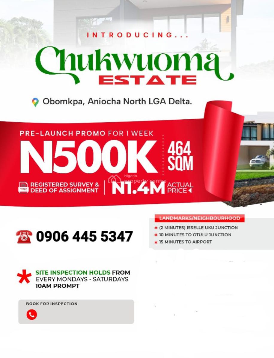 Plots & Acres of Land, Obomkpa, Aniocha North, Delta, Land for Sale