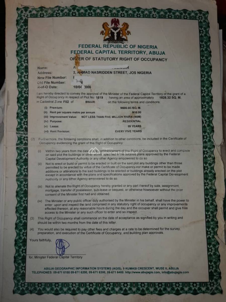 Buildable Land, Bwari, Abuja, Residential Land for Sale