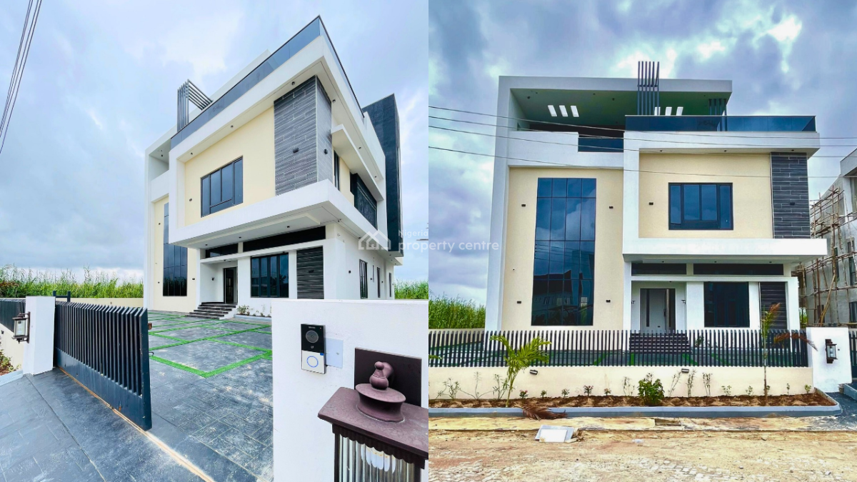 6 Bedroom Smart Home + 2room Bq, Northern Foreshore Estate, Chevron Drive, Lekki, Lagos, Detached Duplex for Sale