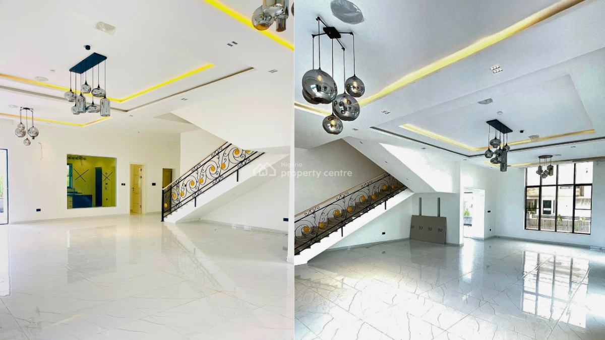 6 Bedroom Smart Home + 2room Bq, Northern Foreshore Estate, Chevron Drive, Lekki, Lagos, Detached Duplex for Sale