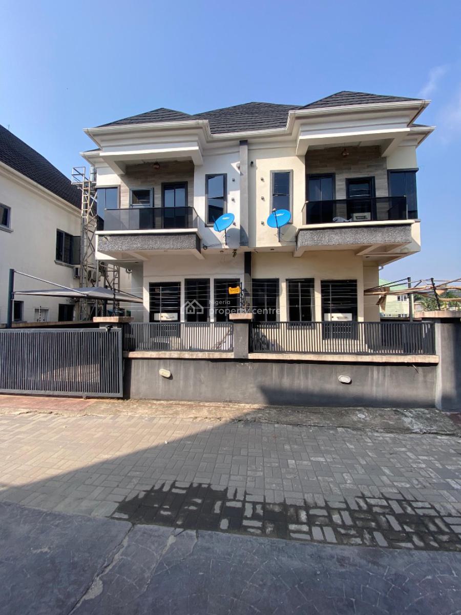 4 Bedroom Semi Detached Duplex with a Room Bq, Oral Estate, Ikota, Lekki, Lagos, Semi-detached Duplex for Rent