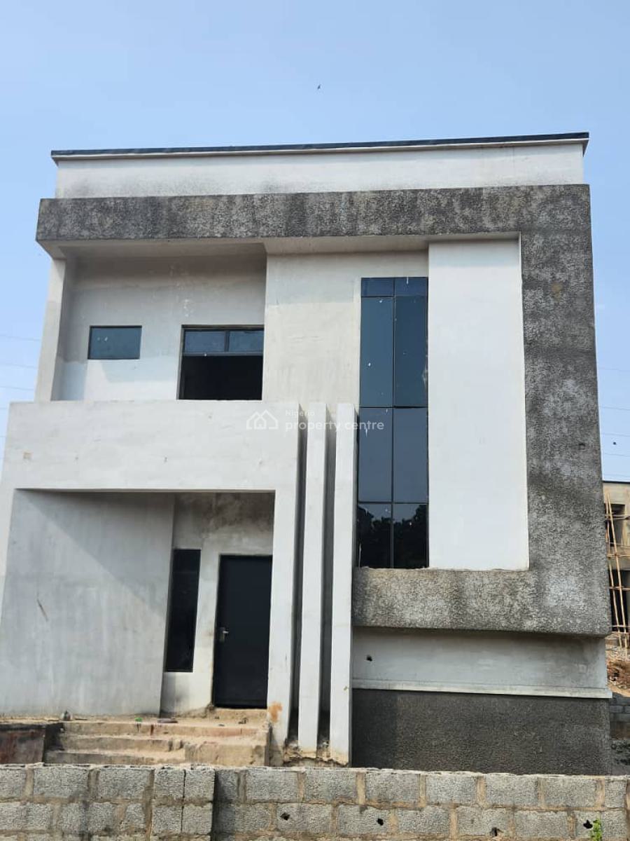 4 Bedroom Semi-finished Detached Duplex, Guzape District, Abuja, Detached Duplex for Sale