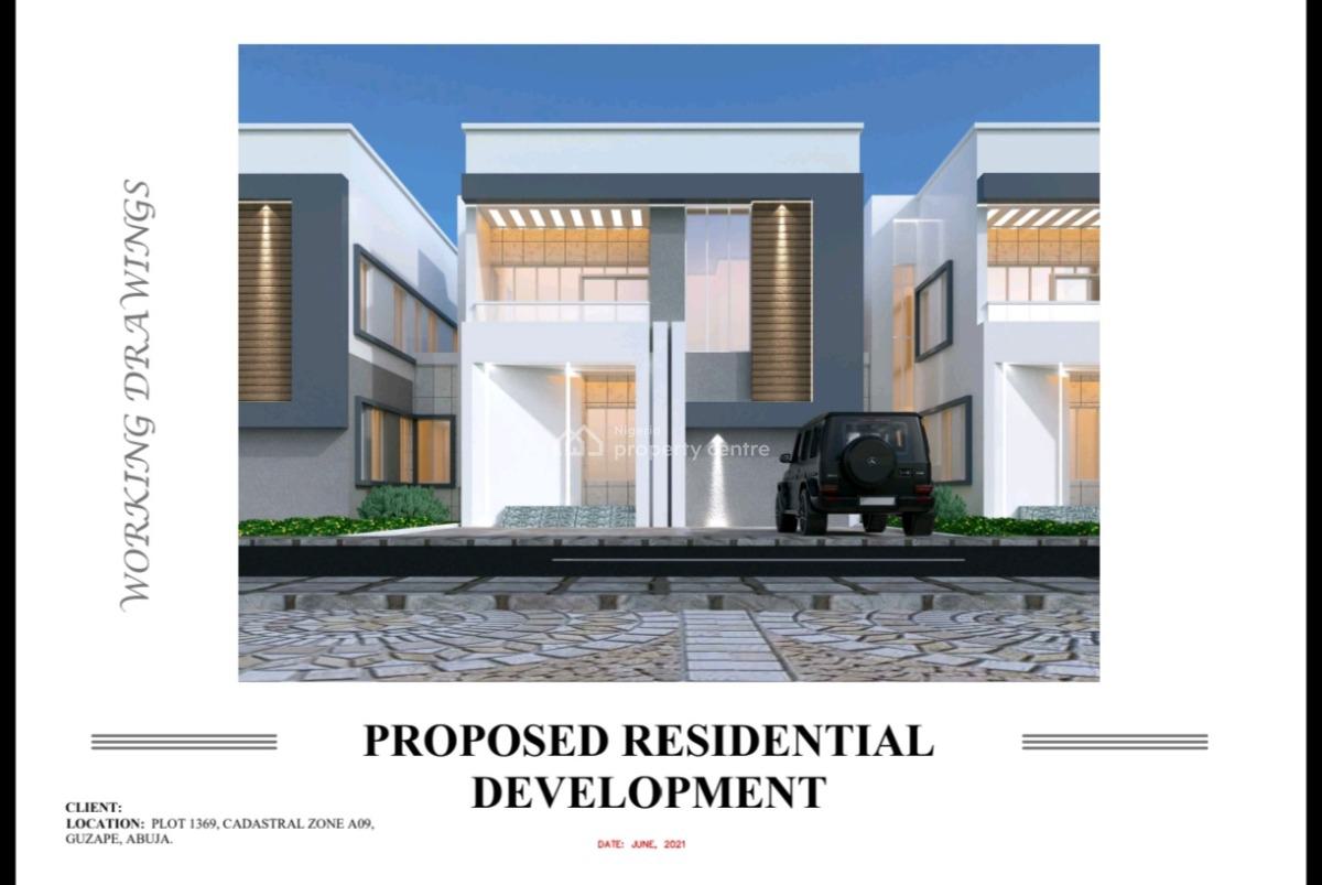 4 Bedroom Semi-finished Detached Duplex, Guzape District, Abuja, Detached Duplex for Sale