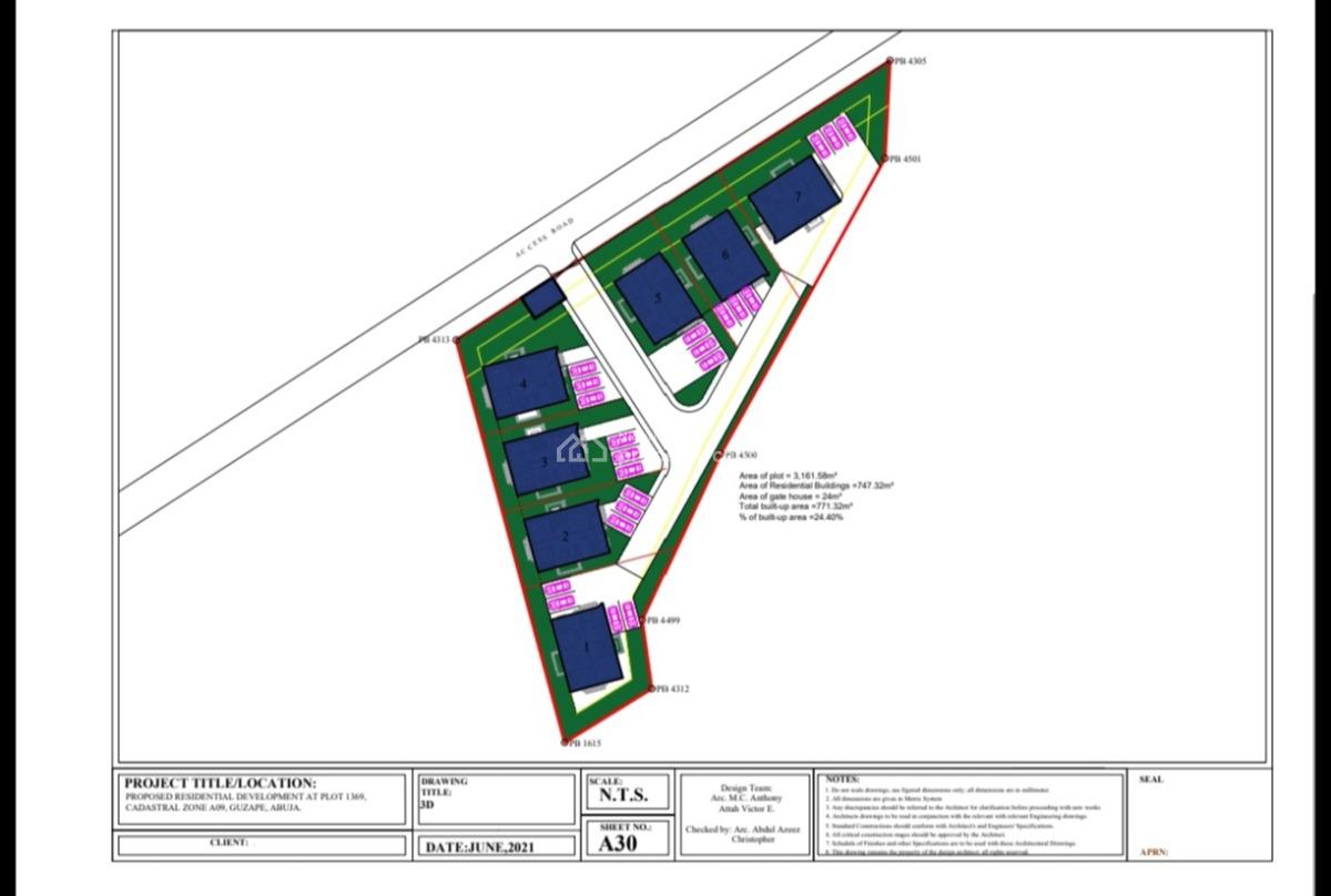 4 Bedroom Semi-finished Detached Duplex, Guzape District, Abuja, Detached Duplex for Sale