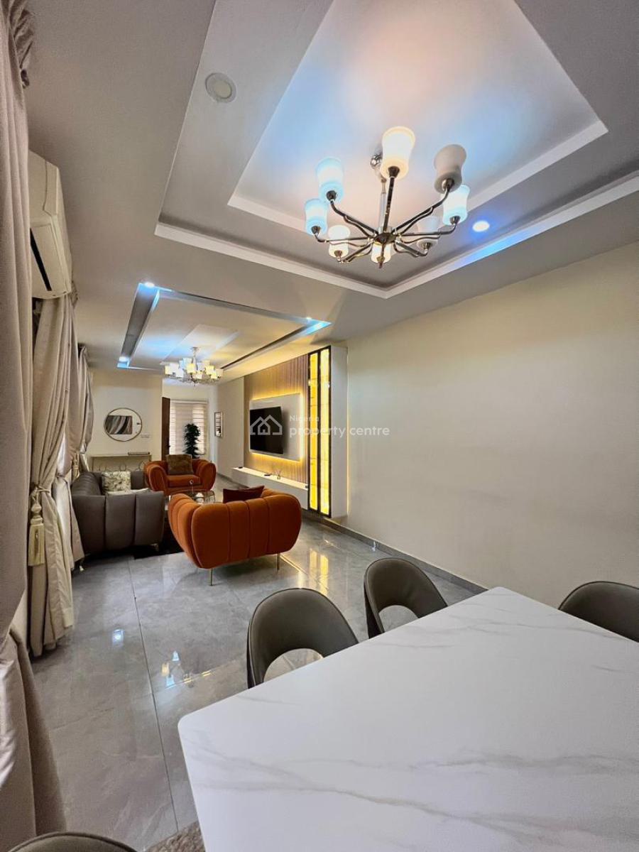 Furnished Self-compound 5-bedrooms Semi-detached House with Study & 2 Bqs, Ikoyi, Lagos, Semi-detached Duplex for Rent