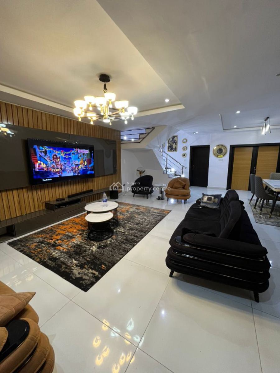 Fully Furnished 4 Bedroom Duplex with Bq, Mobil Road, Ajah, Lagos, Semi-detached Duplex for Rent