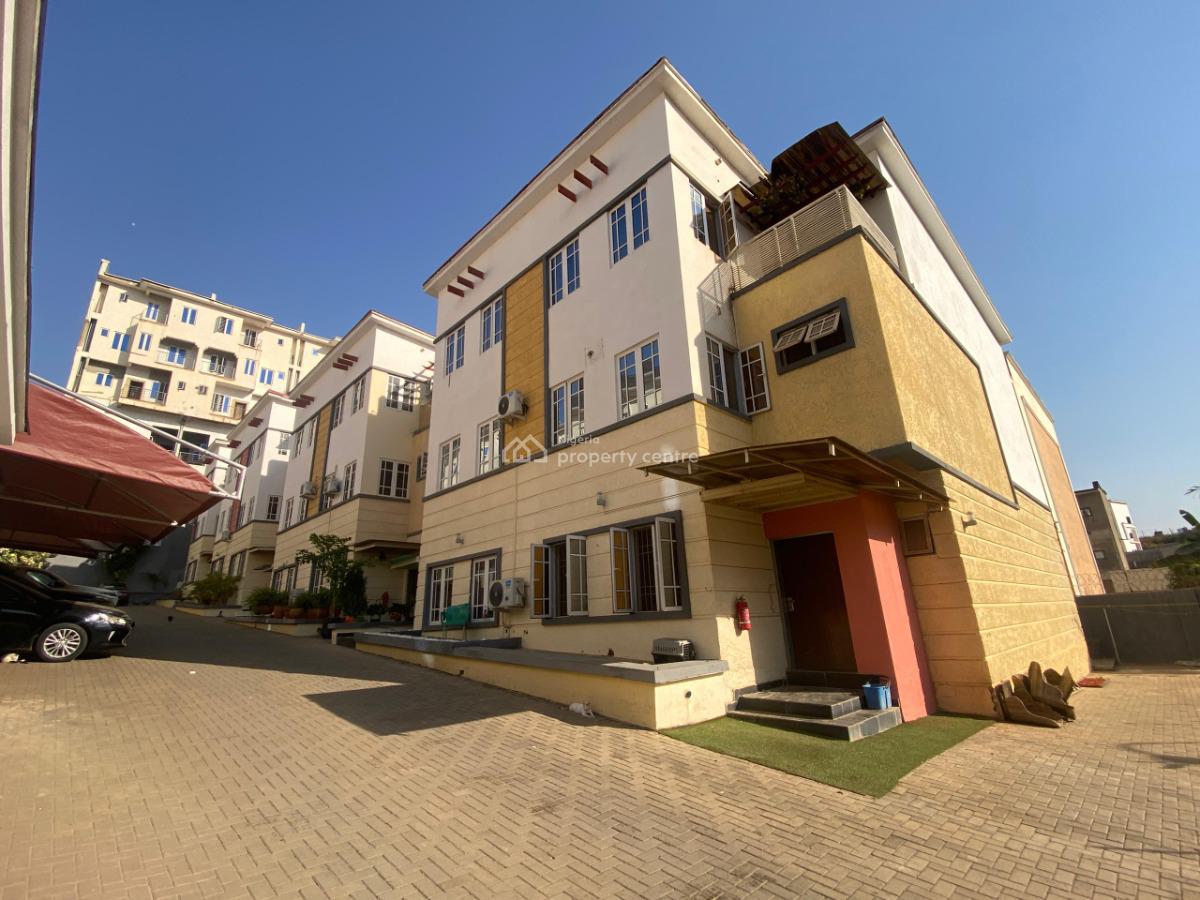 4 Bedroom Terrace Duplex with Bq, Guzape District, Abuja, Terraced Duplex for Rent