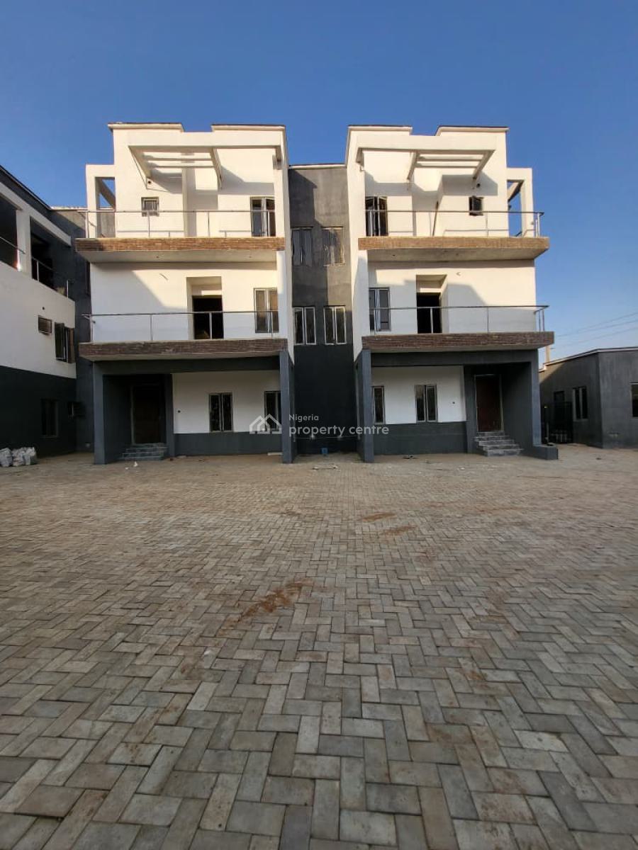 a Semifinished 4 Bedroom Terrace Duplex with Bq, Cleveland Homes, Aduvie International School, Katampe (main), Katampe, Abuja, Terraced Duplex for Sale