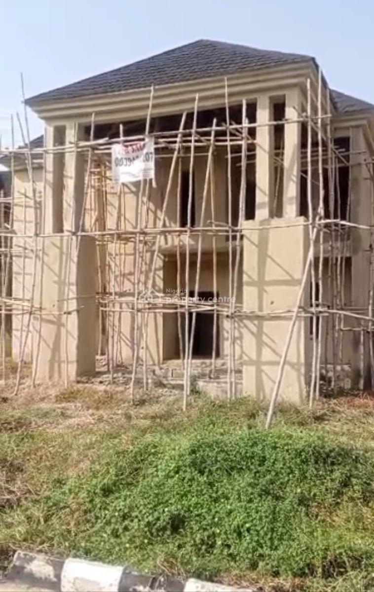 Solid New 5 Bedroom Duplex Carcass ,tarred Road, River Park, Lugbe District, Abuja, Detached Duplex for Sale