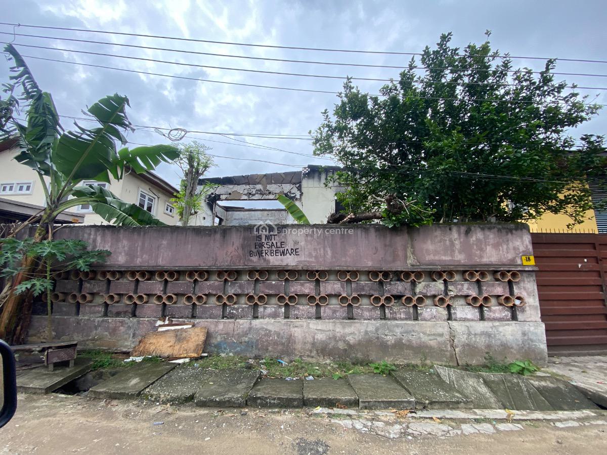 Fully Detached Redevelop-able Block of Flat on Land Measuring 500sqm, Kehinde Akamo Street, Off Sura Mogaji Street, Ilupeju, Lagos, Residential Land for Sale