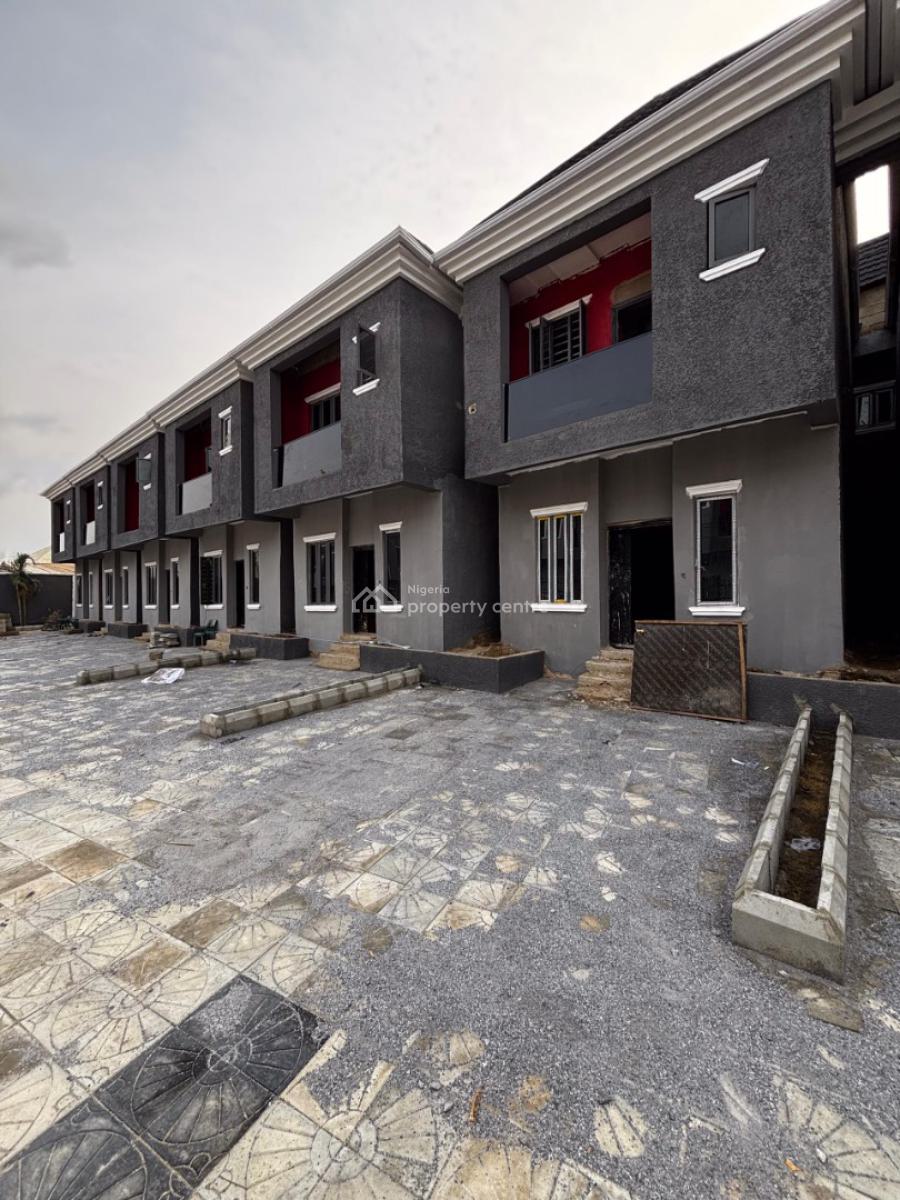 Carcass Three Bedroom Terraced Duplex, Ifako, Gbagada, Lagos, Terraced Duplex for Sale