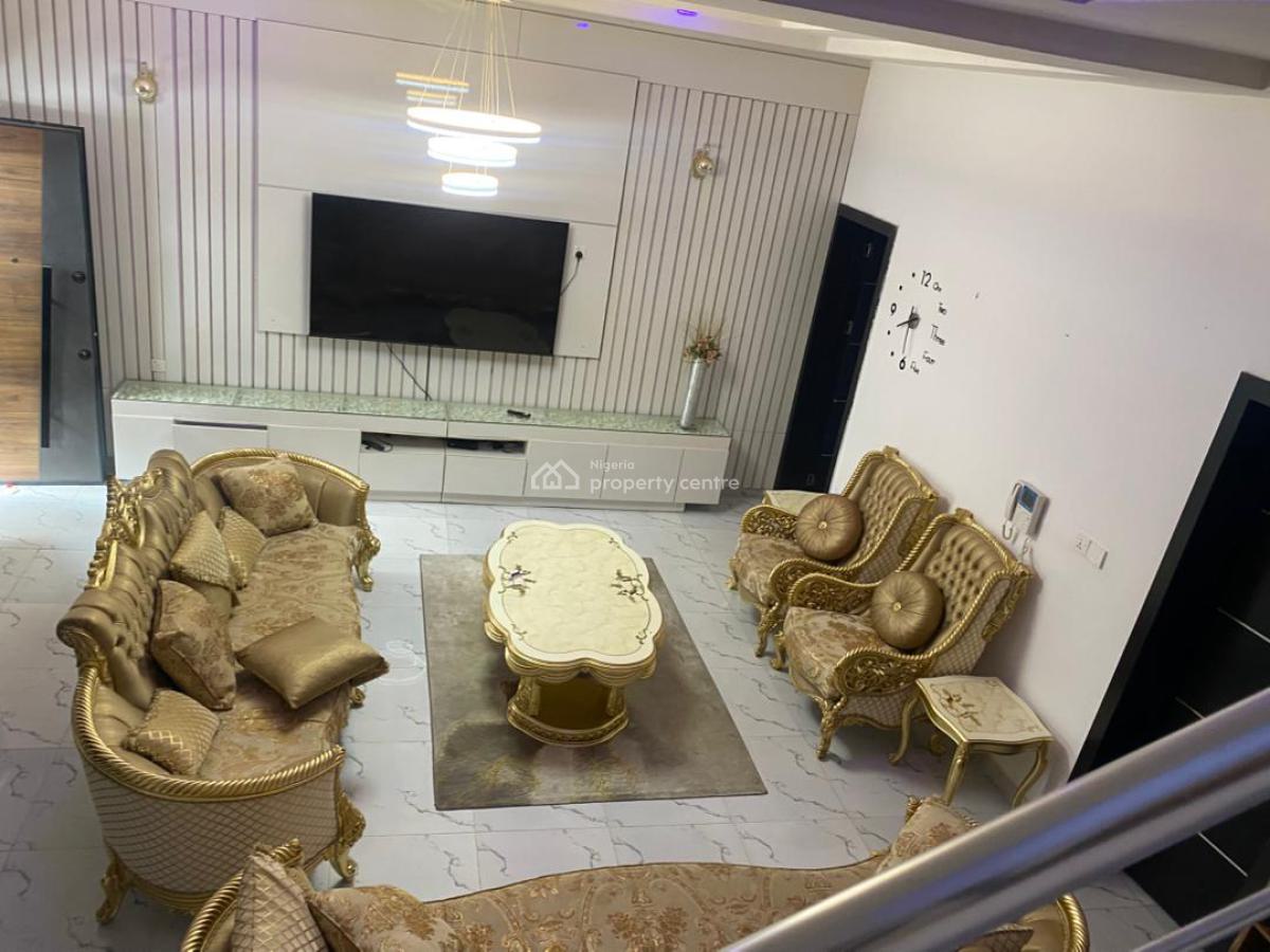 Luxury Fully Furnished 4 Bedroom Terraced Duplex with 24 Hours Light, Pepperoni Estate, Ajah, Lagos, Terraced Duplex for Rent