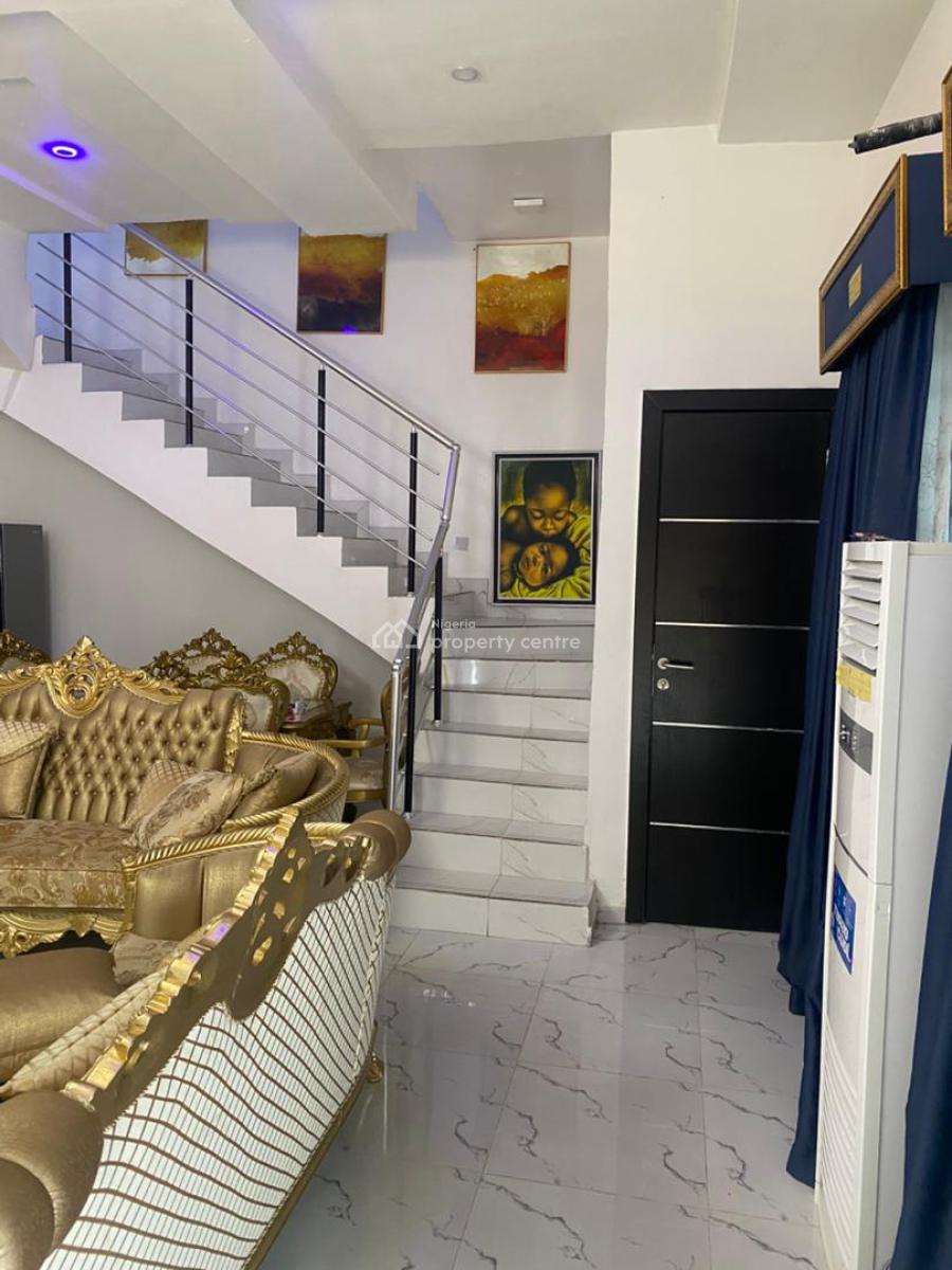 Luxury Fully Furnished 4 Bedroom Terraced Duplex with 24 Hours Light, Pepperoni Estate, Ajah, Lagos, Terraced Duplex for Rent