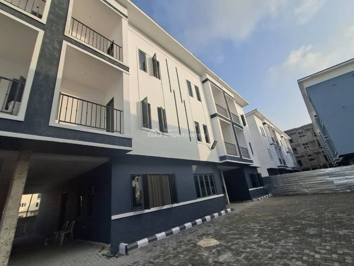 13 Units of 4 Bedroom Terrace with Green Area, Sound Proof Generator, Alex & Bills - Atlantic View Estate, New Road, Before Chevron, Lekki, Lagos, Terraced Duplex for Sale