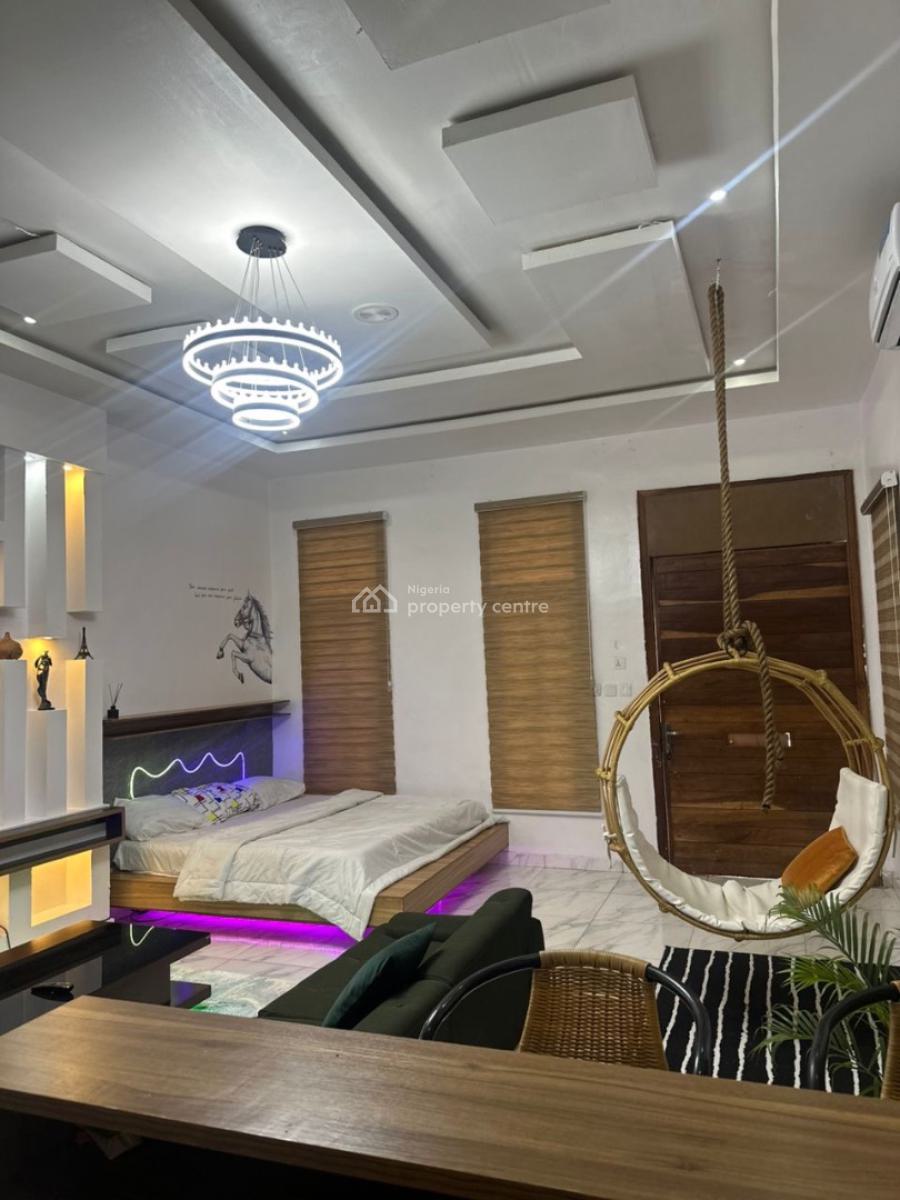 Furnished Big Luxury Studio Apartment, Solar Inveter, Washing Machine, Oral Estate, Ikota, Lekki, Lagos, Self Contain (single Rooms) for Rent
