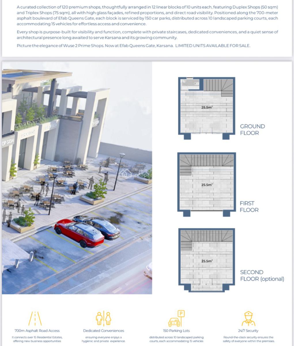 Queens Arcade, Efab Metropolis Gate., Karsana, Abuja, Commercial Property for Sale