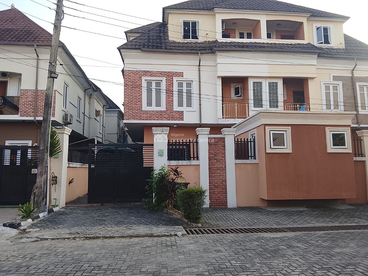 Well-maintained 4-bedroom Semi Detached Duplex in a Nice Estate, Silicon Vale Estate, Ologolo, Lekki, Lagos, Semi-detached Duplex for Rent