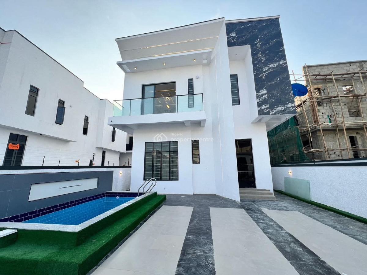 Exquisitely Detailed 5 Bedrooms Fully Detached with Bq, Ikota, Lekki, Lagos, Detached Duplex for Sale