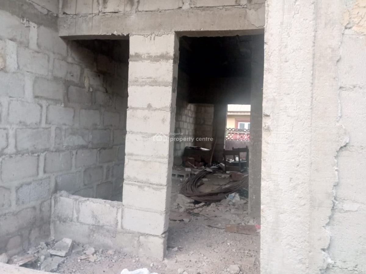 Half Plot of Land with 2 Mini Flat and Decking on It, United Estate, Sangotedo, Ajah, Lagos, Flat / Apartment for Sale