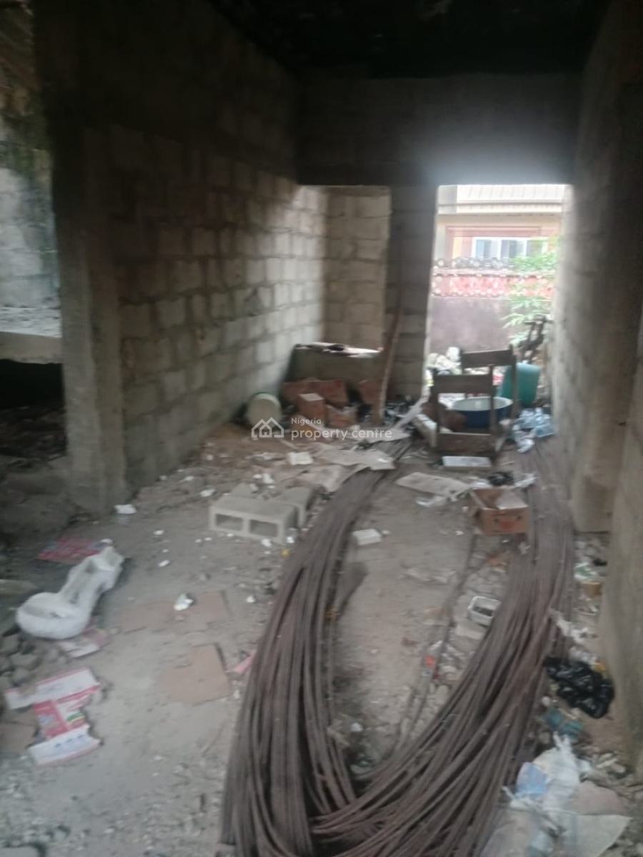 Half Plot of Land with 2 Mini Flat and Decking on It, United Estate, Sangotedo, Ajah, Lagos, Flat / Apartment for Sale
