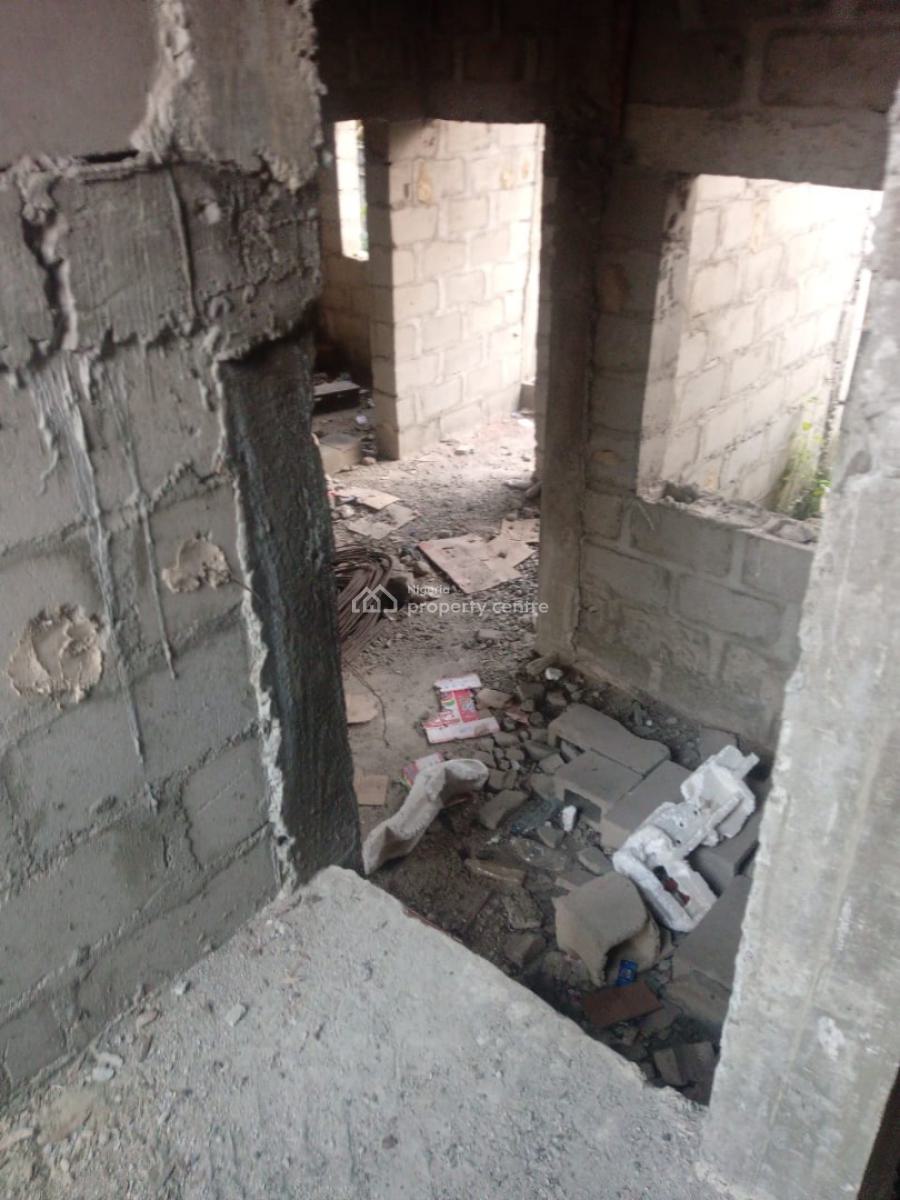 Half Plot of Land with 2 Mini Flat and Decking on It, United Estate, Sangotedo, Ajah, Lagos, Flat / Apartment for Sale