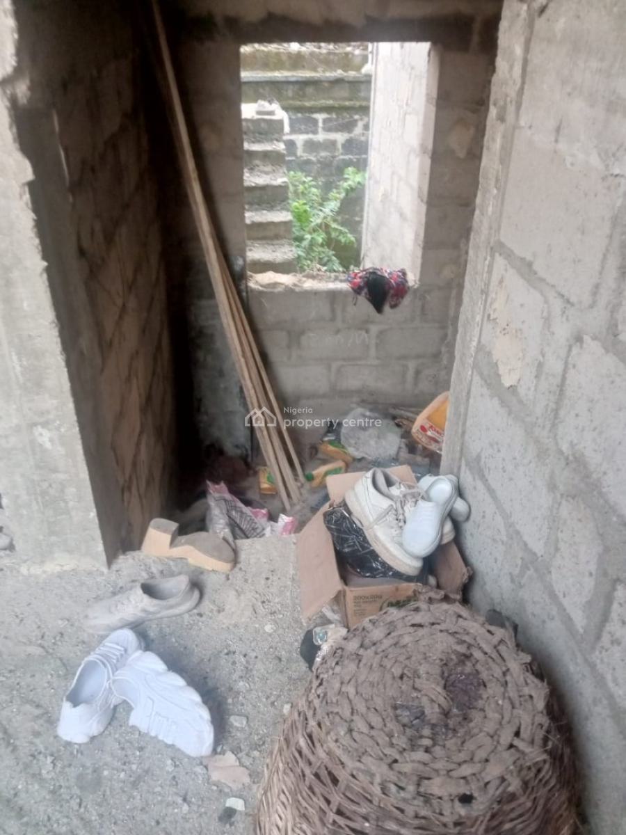 Half Plot of Land with 2 Mini Flat and Decking on It, United Estate, Sangotedo, Ajah, Lagos, Flat / Apartment for Sale